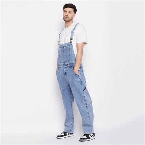 Blue Baggy Carpenter Dungaree | Buy Mens Dungaree India | Fugazee – FUGAZEE