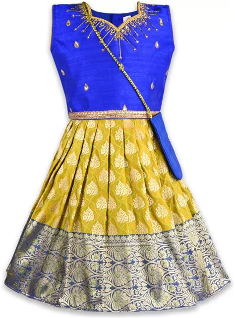 Girls Embellished Ethnic Lehenga Choli Set – Wish Karo