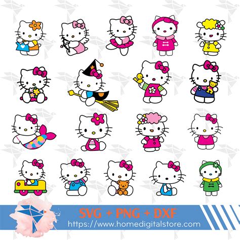 Hello Kitty SVG, PNG, DXF