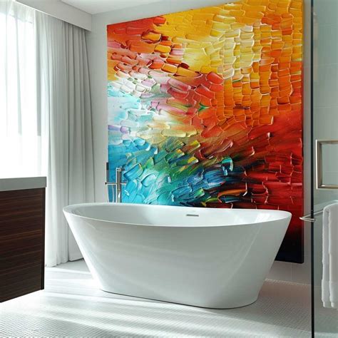 17+ Bathroom Wall Decor Ideas Featuring Modern Abstract Art