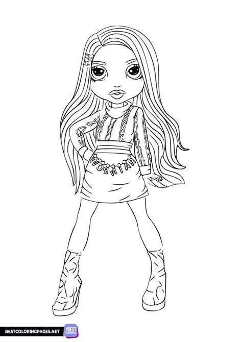 Rainbow High Coloring Pages Free Printable