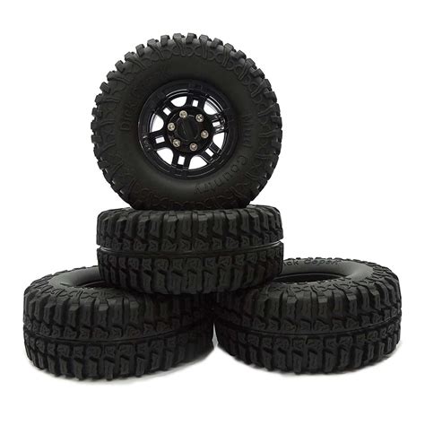 Buy BOLIDORC 100mm RC Crawler Rubber Tires and Plastic 1.9 Inch ...