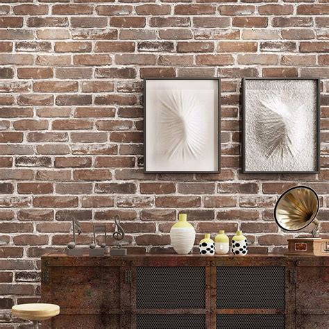 Akea Faux Brick Wallpaper Roll - Vintage Stones India | Ubuy