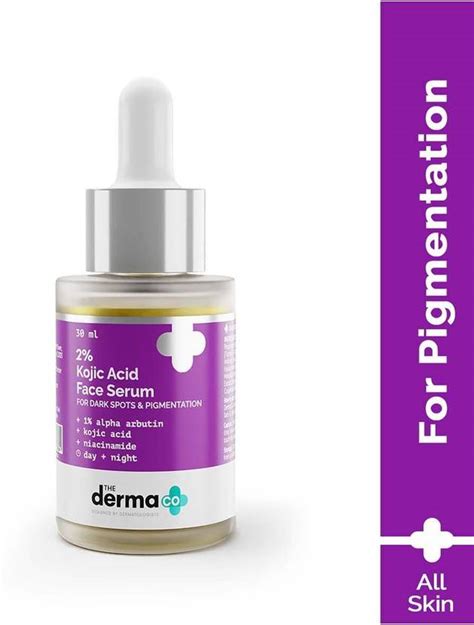 The Derma Co 2% Kojic Acid Face Serum with 1% Alpha Arbutin ...