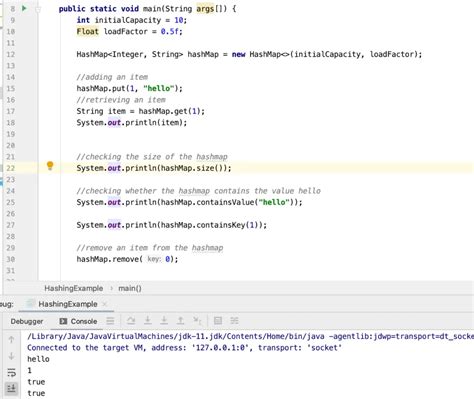 Hashing in Java 的图像结果