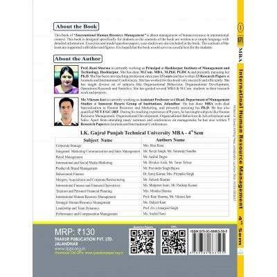 International HRM MBA Fourth semester 4th semester