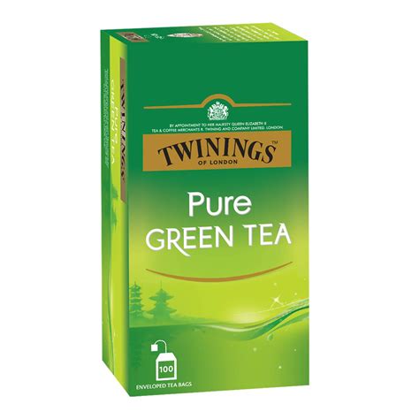 Twinings Pure Green Tea, 100 Teabags, Green Tea, Perfectly Balanced ...