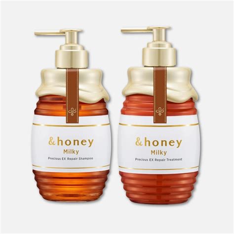 & Honey Milky Precious EX Repair Shampoo & Treatment Set (500ml Each ...
