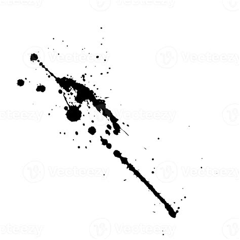 abstract black ink splash for design element 12003001 PNG