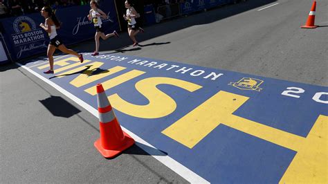 Marathon Runners Finish Line