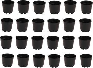 Varshney Gardening 4 inch mini black nursery seeding pot for orchid ...
