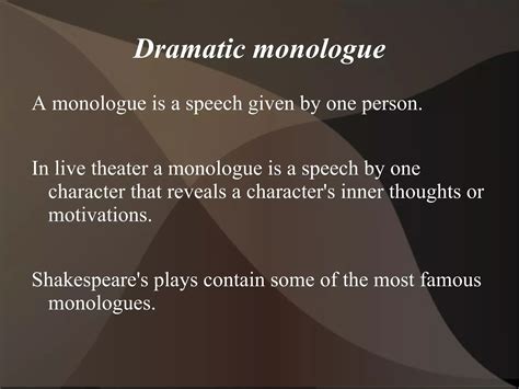 Image result for Features of Dramatic Monologue