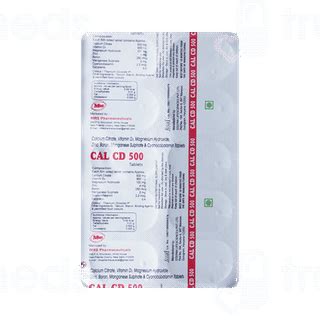 Cal Cd 500 Tablet 10 - Uses, Side Effects, Dosage, Price | Truemeds