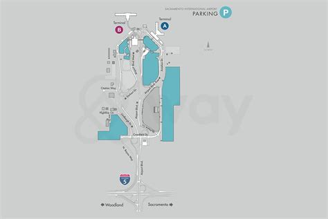 Sacramento International Airport Map - SMF Airport Map