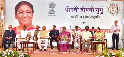 The President of India, Smt Droupadi Murmu attended a civic reception ...