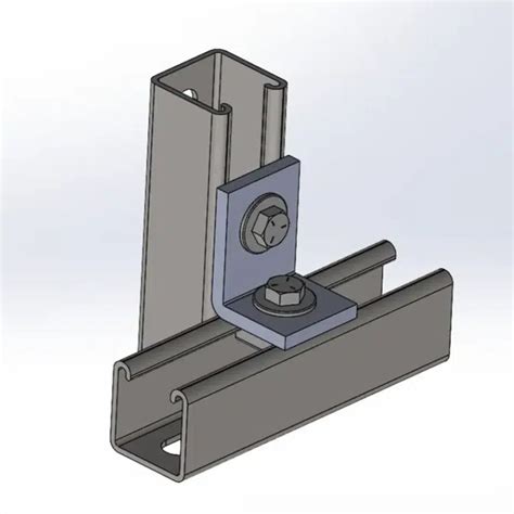 BIM objects - Free download! 2 Hole Cross Corner Angle w/ Short Spring ...