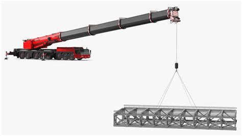 Mobile Crane Generic With Load Rigged 3D | 3D Molier International