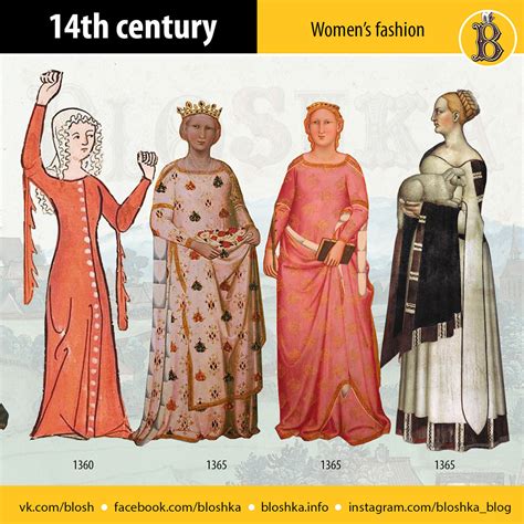14th century women's fashion :: Behance