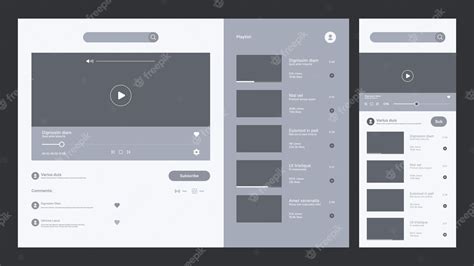 Image result for Video Web Layout Design