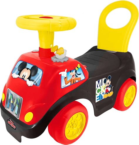Amazon.com: Kiddieland Disney Lights 'N' Sounds Ride-On: Mickey Mouse ...