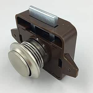 Caravan Boat Home Cabinet Drawer Latch Push Button Catch Lock Cupboard ...