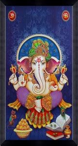 CATALOGWALA CW Lord Ganesha Stunning Photo Frame Digital Reprint 12 ...