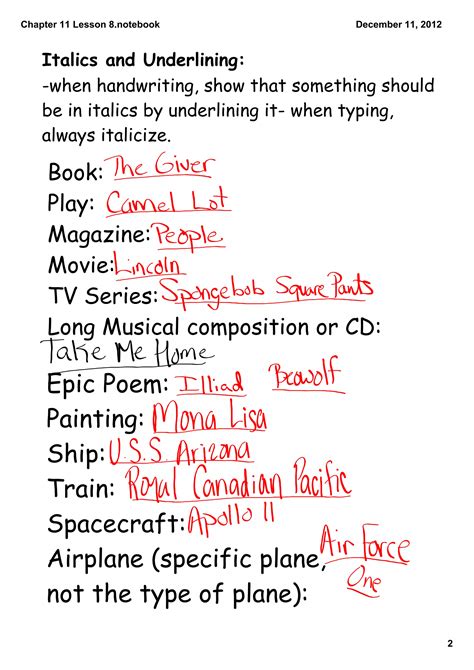 Are Television Shows Italicized