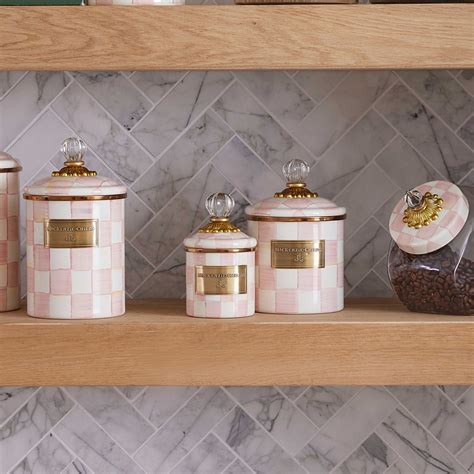 Rosy Check Mini Canister MacKenzie-Childs – |VESIMI Design|