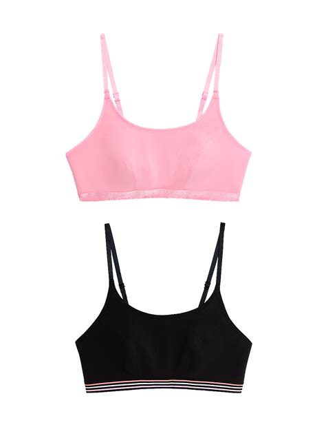 Buy 2pk Non Wired Crop Top First Bras at Marks & Spencer