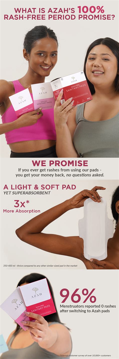 Cotton Sanitary Pads - Rashfree Women Pads by Azah.in