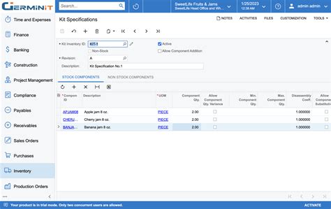 Image result for Acumatica Kit Assembly