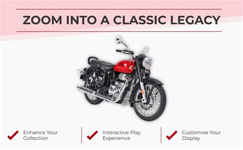 Royal Enfield Classic 350 Bullet Bike Toy Model | 1:15 Scale Mini ...