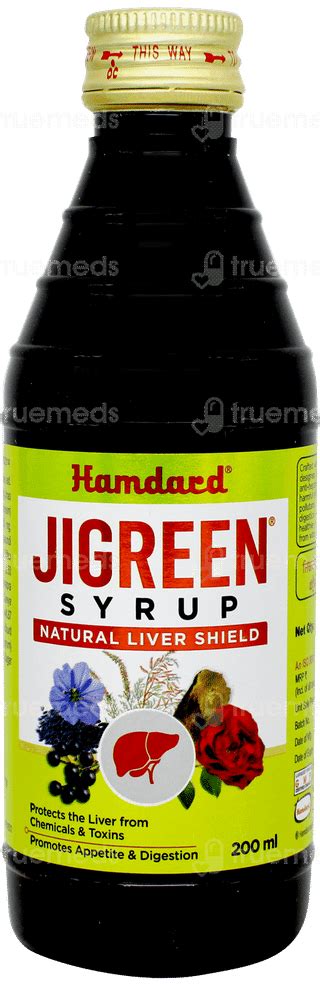 Hamdard Jigreen Syrup 200 Ml - Uses, Side Effects, Dosage, Price | Truemeds