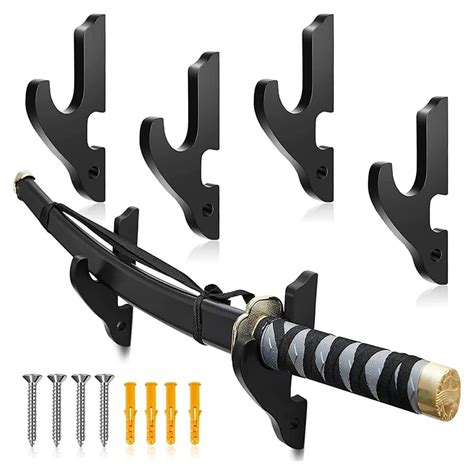 Sets Of Sword Wall Mounted Adjustable Stand Wooden Display Supplies 最大 ...