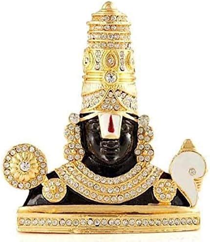 LOVE KART Gold Plated with Stone Finish Lord Venkateswara Statue ...