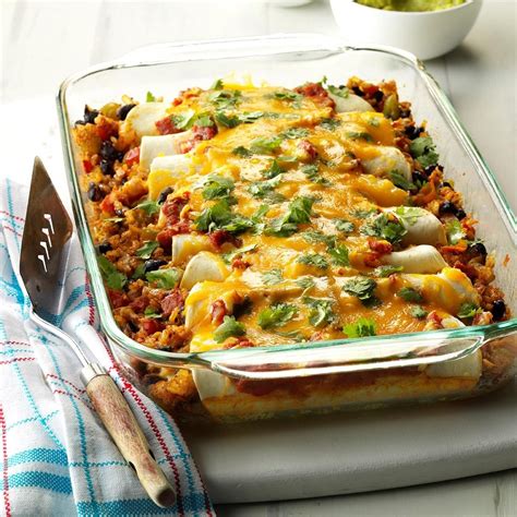 Black Bean and Rice Enchiladas Recipe | Taste of Home