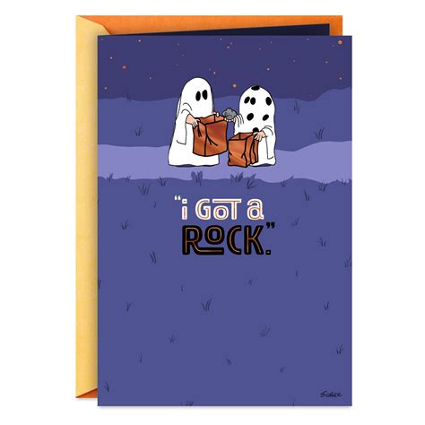 Peanuts® I Got a Rock Funny Halloween Card - Greeting Cards | Hallmark