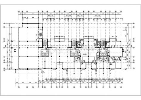 呼和浩特市幸福花园小区住宅楼的标准层平面设计CAD图纸（共13张）_住宅小区_土木在线