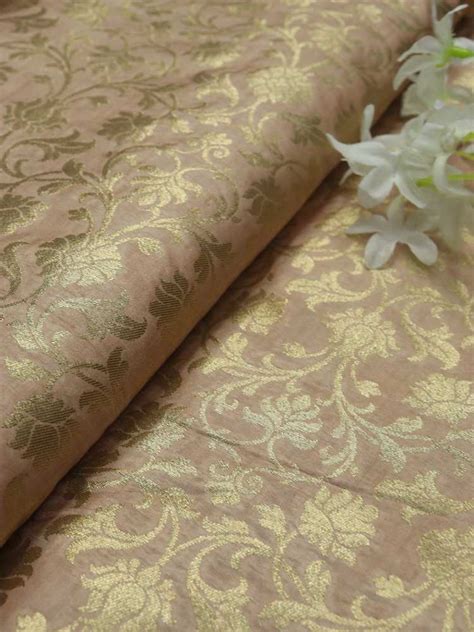 Shop Exquisite Pastel Banarasi Silk Fabric (1 Mtr) - Perfect for Any ...