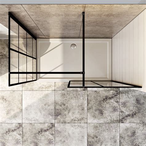 ELEGANT 760x760mm Walkin Shower Screen for Bath Wet Room Frameless ...