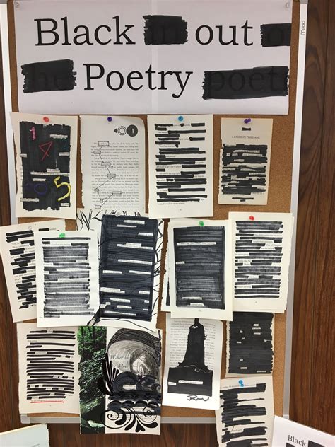Black out words to make a poem in 2024 | Poetry ideas, Poetry bulletin ...