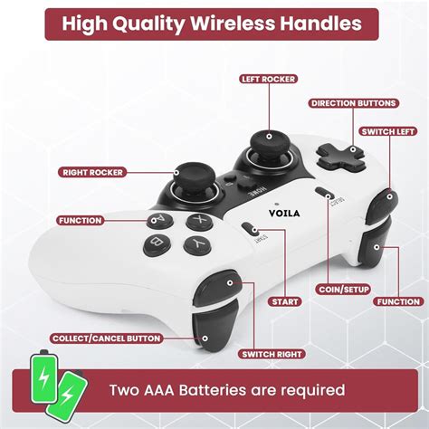 VOILA M22 V2.5 Retro Gaming Console, Wireless Controller, 30,000+ Game