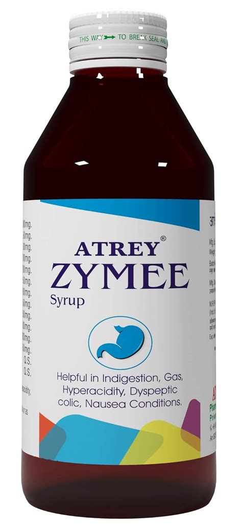 Buy Atrey Zymee Syrup 450ml for Healthy Digestive System Online at Low ...