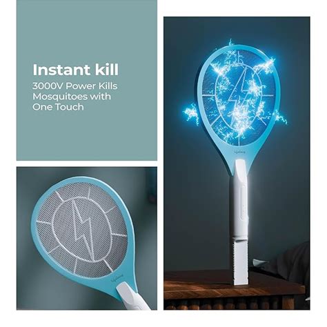 Lifelong Rechargeable Electric Mosquito Racket – USB Charging Fly Swat ...