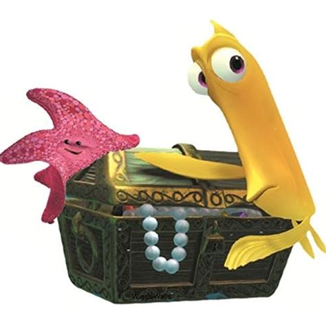 Buy 6 Inch Bubbles Yellow Tang Fish Peach Star Fish Starfish Finding ...