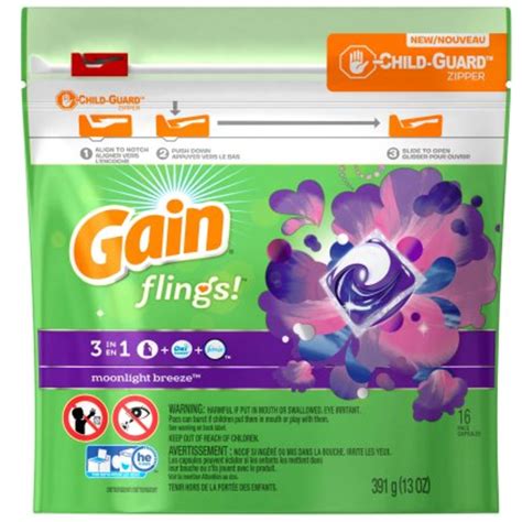 Gain Flings Moonlight Breeze Laundry Detergent Pods (16 ct) Delivery or ...