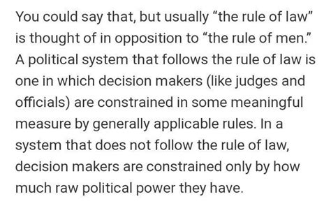 Peace and order is the basis of rule of law. Justify it with examples ...