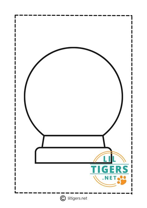 Printable Snow Globe Template