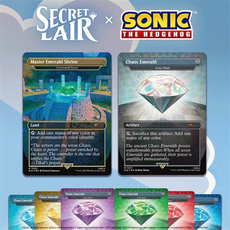 Chaos Emerald Bonus Cards from Sonic MTG Drop Fetch Up to $1,500 on ...