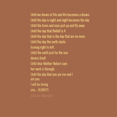 Stevie Wonder "As" Lyrics from Songs in the Key of Life. I